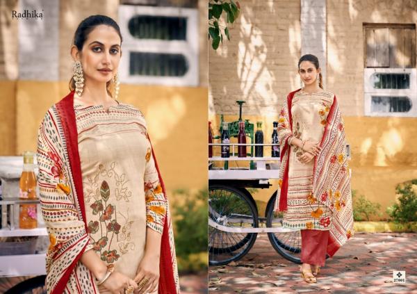 Azara Radhika Noor Jam Cotton Designer Dress Material Collection